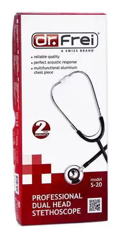Dr.Frei S-20 Стетоскоп професійний з двосторонньою головкою 1 шт