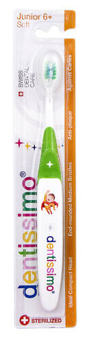 Dentissimo Junior Soft Зубна щітка з м'якою щетиною для дітей від 6 років 1 шт loading=