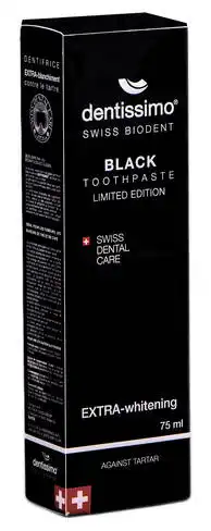 Dentissimo Зубна паста Екстра-відбілююча Black 75 мл 1 туба