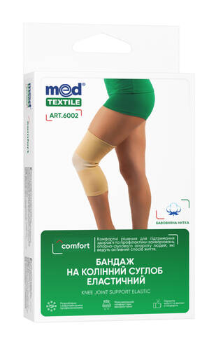 MedTextile 6002 Бандаж на колінний суглоб еластичний розмір M 1 шт