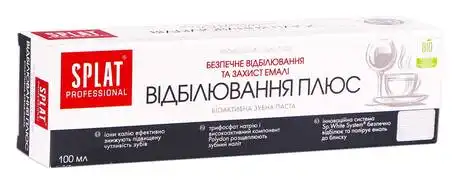 Splat Professional Зубна паста Відбілювання плюс 100 мл 1 туба