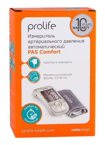 Prolife PA5 Comfort Тонометр автоматичний електронний 1 шт