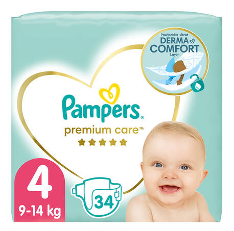 Pampers Premium Care 4 Maxi Підгузки дитячі 9-14 кг 34 шт