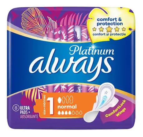 Always Platinum Нормал Прокладки гігієнічні ультратонкі 8 шт