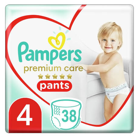Pampers Premium Care Pants 4 Підгузки-трусики дитячі 9-15 кг 38 шт