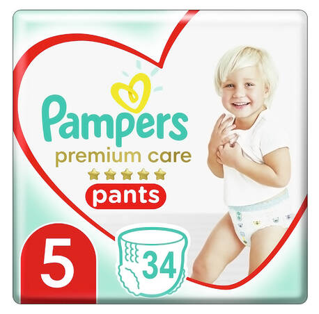 Pampers Premium Care 5 Трусики-підгузки дитячі 12-17 кг 34 шт