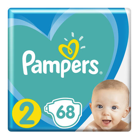Pampers New Baby-Dry 2 Mini Підгузки дитячі 4-8 кг 68 шт