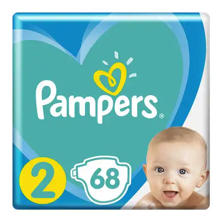 Pampers New Baby-Dry 2 Mini Підгузки дитячі 4-8 кг 68 шт