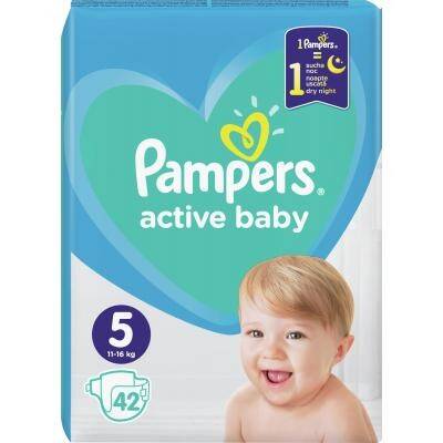 Pampers Active Baby-Dry 5 Junior Підгузки дитячі 11-16 кг 42 шт