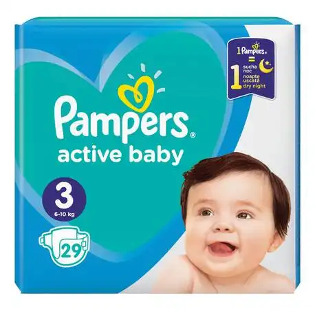 Pampers Active Baby-Dry 3 Midi Підгузки дитячі 6-10 кг 29 шт