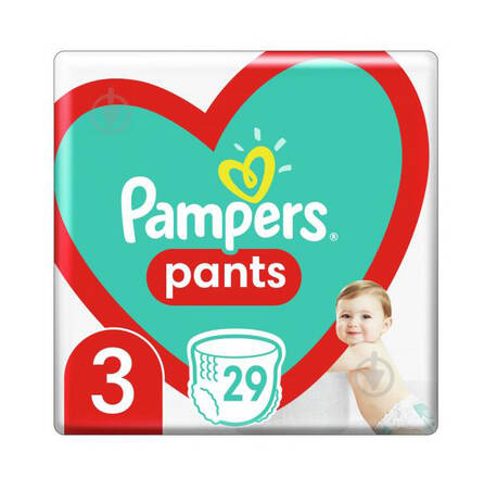 Pampers Pants 3 Підгузки-трусики дитячі 6-11 кг 29 шт