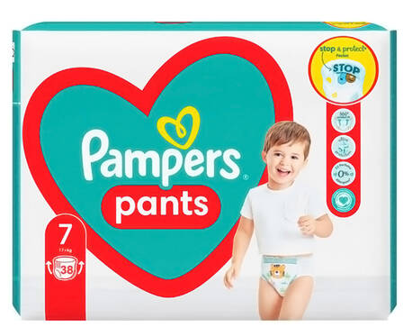 Pampers Pants 7 Підгузки-трусики дитячі 17+ кг 38 шт