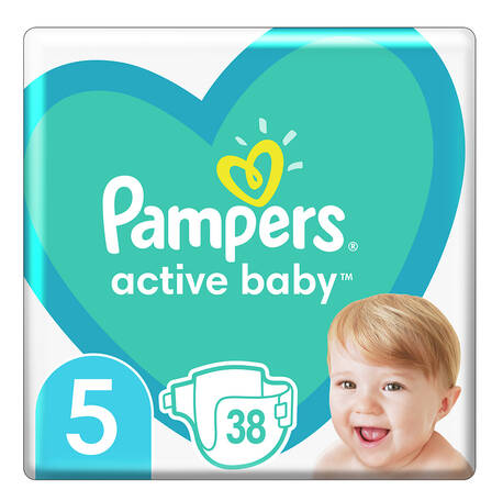 Pampers Active Baby-Dry 5 Junior Підгузки дитячі 11-16 кг 38 шт