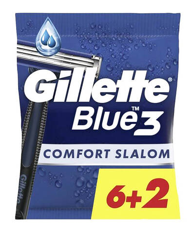 Gillette Blue 3 Comfort Slalom Бритви одноразові 8 шт