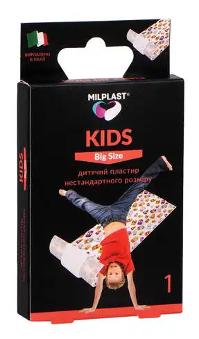 Milplast Пластир дитячий нестандартного розміру 50 х 6 см 1 шт