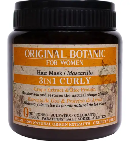 Original Botanic Curly Маска для кучерявого волосся 3в1 жіноча 250 мл 1 банка