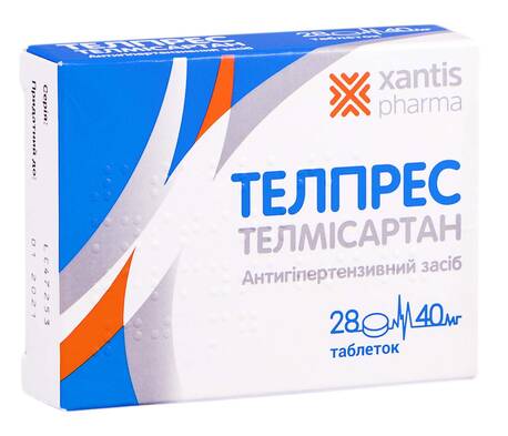 Телпрес таблетки 40 мг 28 шт loading=
