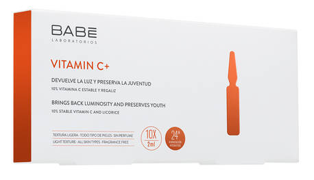 Babe Laboratorios Vitamin C+ Ампули-концентрат для депігментації з антиоксидантним ефектом 2 мл 10 ампул