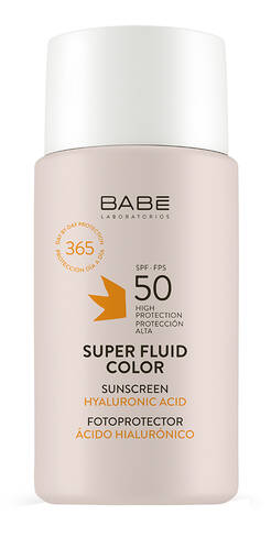 Babe Laboratorios Sun Protection Флюїд сонцезахисний супер ВВ з тонуючим ефектом SPF 50 для всіх типів шкіри 50 мл 1 флакон