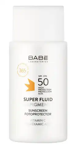 Babe Laboratorios Sun Protection Сонцезахисний флюїд депігмент з транексамовою кислотою і вітаміном С SPF50 50 мл 1 флакон