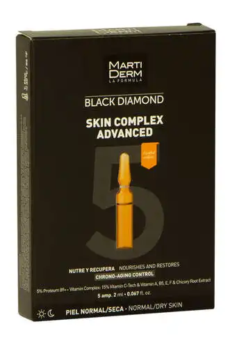 MartiDerm Black Diamond Скін Комплекс Адвансд ампули для обличчя 2 мл 5 ампул