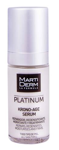 MartiDerm Platinum Кроно-Ейдж сироватка відновлює та збільшує щільність для всіх типів шкіри 30 мл 1 флакон