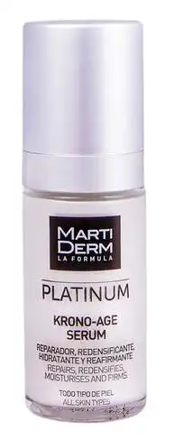 MartiDerm Platinum Кроно-Ейдж сироватка відновлює та збільшує щільність для всіх типів шкіри 30 мл 1 флакон