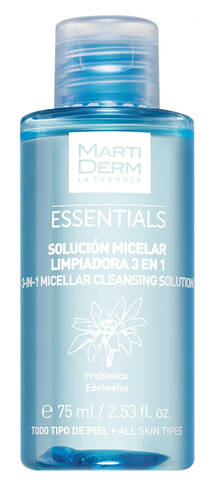 MartiDerm Essentials Розчин міцелярний очищувальний 3-в-1 для всіх типів шкіри 75 мл 1 флакон