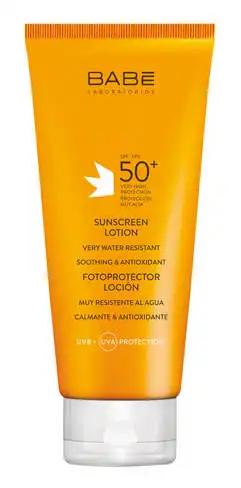 Babe Laboratorios Sun Protection Лосьйон сонцезахисний з ступенем захисту SPF 50+ і заспокійливими активними компонентам 200 мл 1 туба