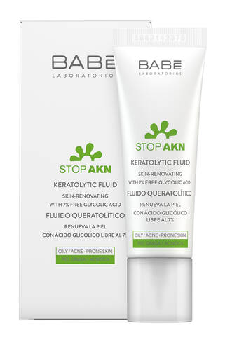Babe Laboratorios STOP AKN Флюїд кератолітичний з гліколієвою кислотою для проблемної шкіри 30 мл 1 туба
