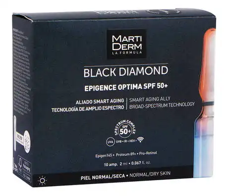 MartiDerm Black Diamond Epigence Optima Ампули для лиця SPF50+ 2 мл 10 шт