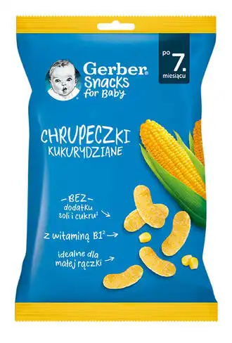 Gerber Снеки кукурудзяні з 7 місяців 28 г 1 пачка