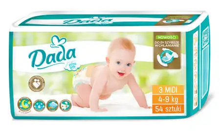 Dada Extra Soft 3 Midi Підгузки дитячі 4-9 кг 54 шт
