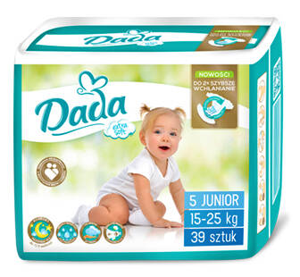 Dada Extra Soft 5 Junior Підгузки дитячі 15-25 кг 39 шт