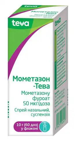 Мометазон Тева спрей назальний 50 мкг/дозу 60 доз 1 флакон