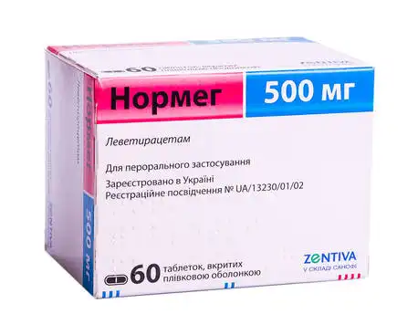 Нормег таблетки 500 мг 60 шт