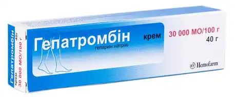 Гепатромбін крем 30000 МО/100 г  40 г 1 туба