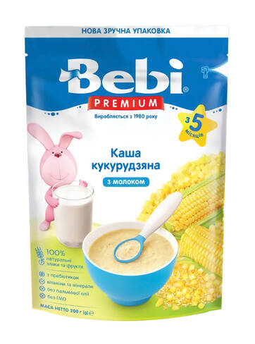 Bebi Каша молочна кукурудзяна з 5 місяців 200 г 1 коробка