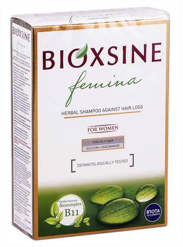 Bioxsine Femina Шампунь проти випадіння для жирного волосся 300 мл 1 флакон loading=