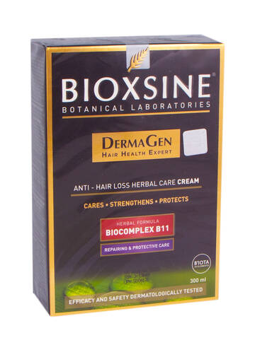 Bioxsine DermaGen Крем рослинний проти випадіння волосся, відновлюючий та захисний догляд 300 мл 1 флакон loading=