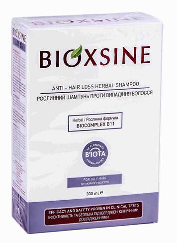 Bioxsine Шампунь проти випадіння для жирного волосся 300 мл 1 флакон