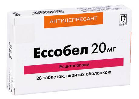 Ессобел таблетки 20 мг 28 шт