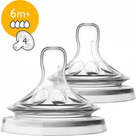 Avent Philips Natural Соска з швидким потоком з 6 місяців SCF044/27 2 шт