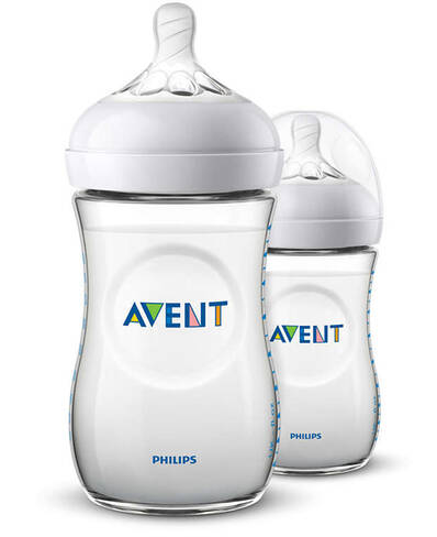 Avent Philips Natural Пляшечка для годування з 1 місяця SCF033/27 260 мл 2 шт loading=