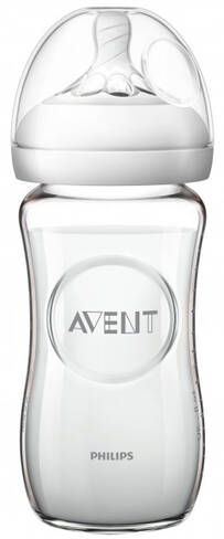 Avent Philips Natural Пляшечка для годування скляна від 1 місяця SCF053/17 240 мл 1 шт