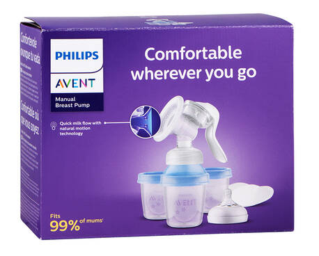 Avent Philips Naturals Молоковідсмоктувач механічний + контейнери SCF 430/13 1 шт