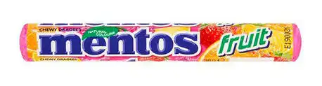 Mentos Жувальне драже Фруктовий смак 37 г 1 шт