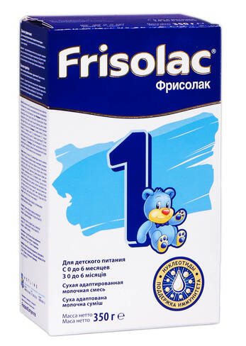 Friso 1 Фрісолак Суміш молочна з 0 до 6 місяців 350 г 1 коробка