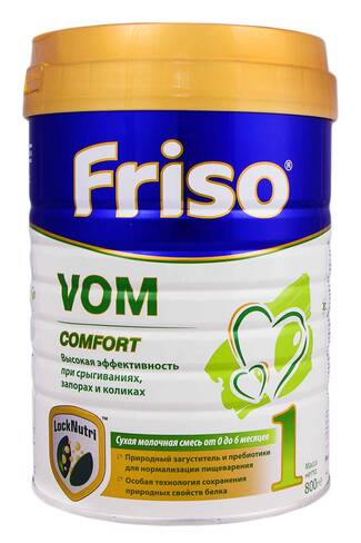 Friso Vom 1 Comfort Суміш суха молочна від 0 до 6 місяців 800 г 1 банка loading=