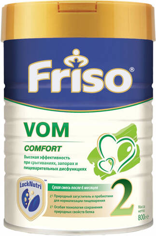 Friso Vom 2 Comfort Суміш молочна від 6 до 12 місяців 800 г 1 банка loading=